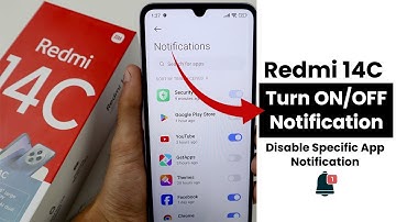 Turn ON/OFF Notification In Redmi 14c | Disable Specific App Notification
