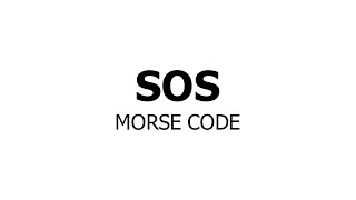 Morse Code SOS Blinking Light Animation Profile