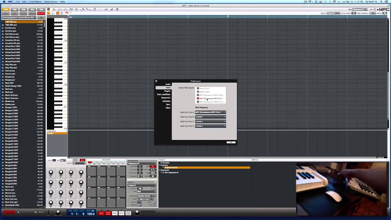 Akai MPC Tutorial - Connecting & Sequencing External Midi Gear