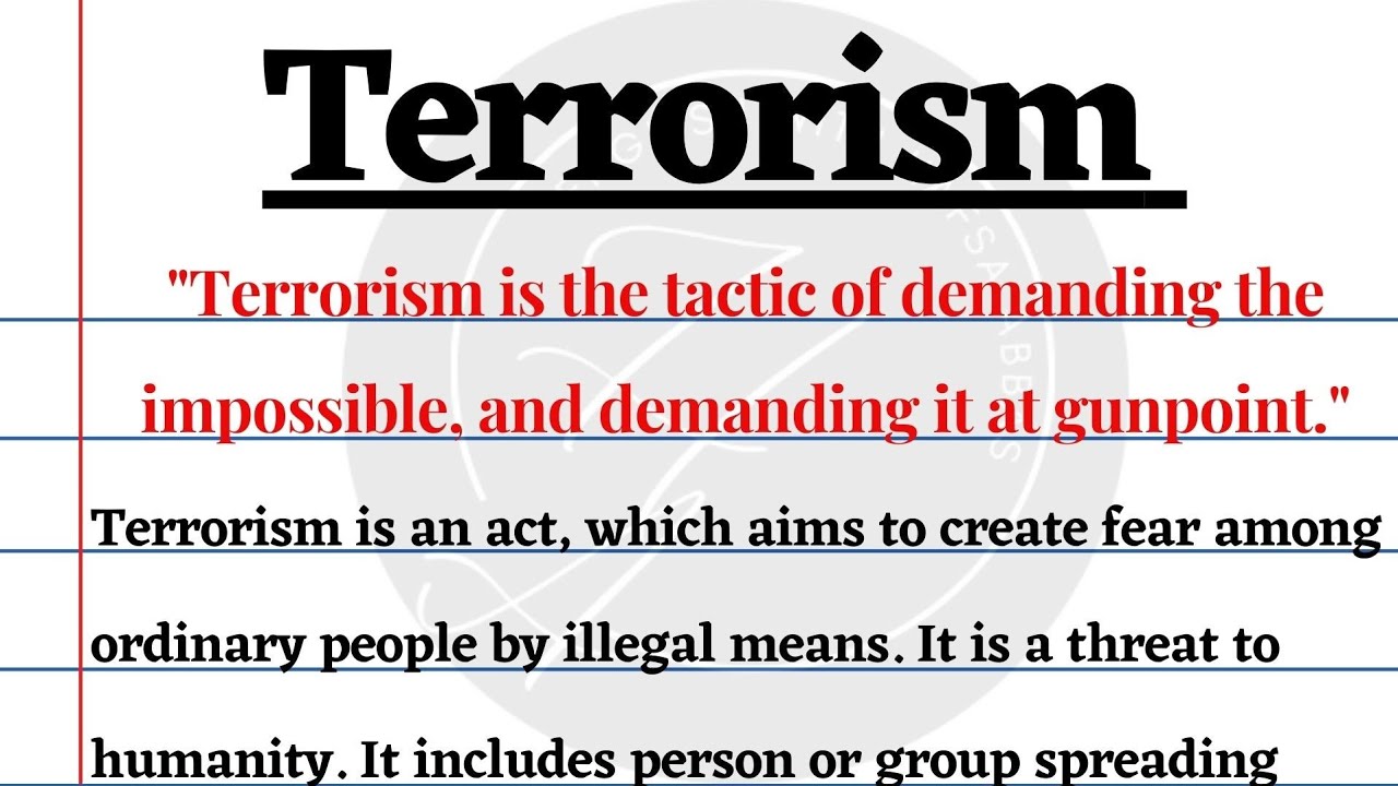 thesis statement on terrorism