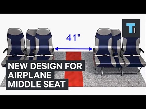 New Design For Airplane Middle Seat