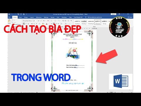 Cách tạo trang bìa trong Word cực đẹp