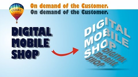 3D Realistic Isometric Text Effect In Corel Draw 2023 || CorelDraw Tutorial 2023.d2v Rounder