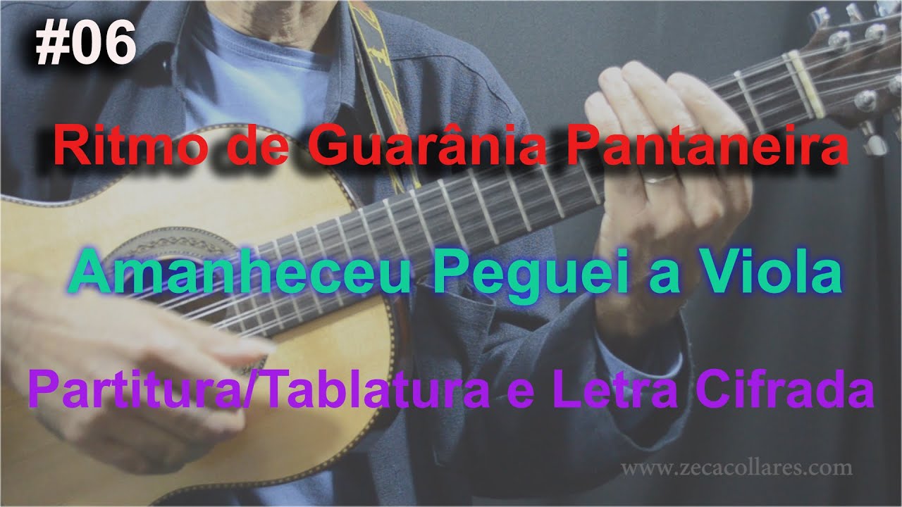 Video6: Ritmo de GUARÂNIA PANTANEIRA:  Amanheceu Peguei a Viola- Renato Teixeira
