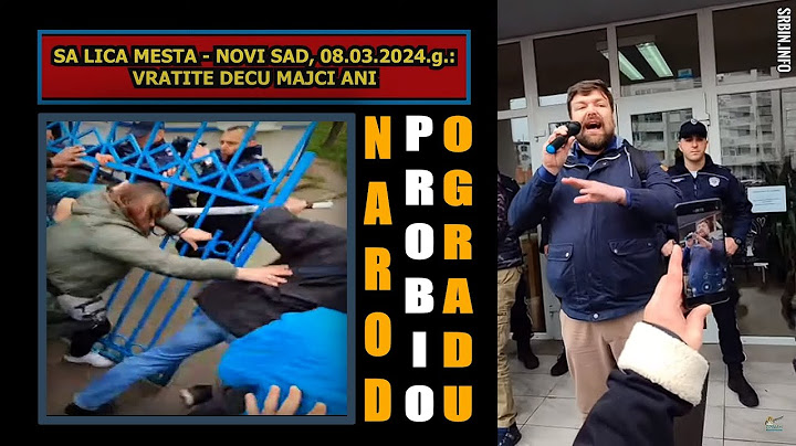 Narod probio ogradu i policijski zid i upao u Centar za socialni rad - da bi vratili decu majci