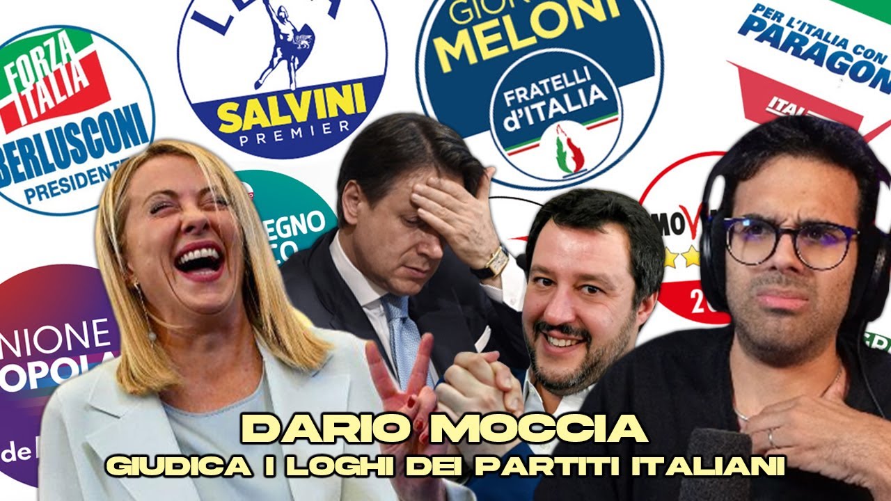 Partiti DARIO MOCCIA GIUDICA i LOGHI dei PARTITI POLITICI ITALIANI - YouTube