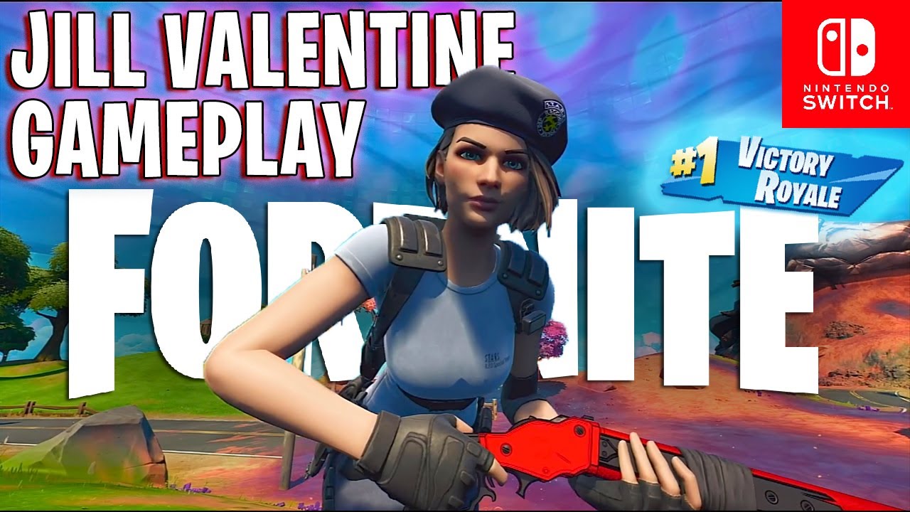Fortnite Jill Valentine Gameplay + NPC Recruits Victory Nintendo