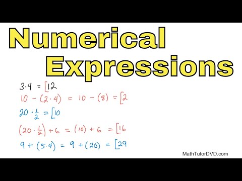 Video: Ano Ang Mga Numeric Expression