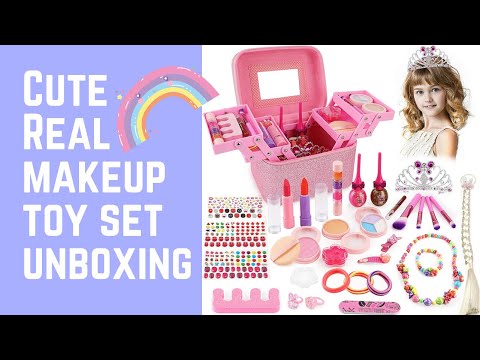 Beautiful Real Makeup toy set for kids Unboxing video/review | Real Makeup toy Set