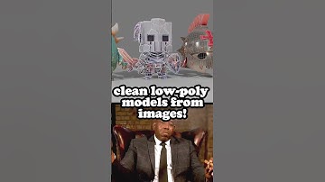 Hunyuan3D Generates such clean low poly models from images!