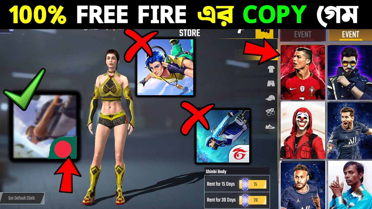 99% Copy Top-5 Free Fire Jaisa Game In 2023 😱 Under 300 MB 