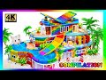 Satisfying Video | Build Aquarium Mega Mansion And Make The BEST Triple Gates Villa