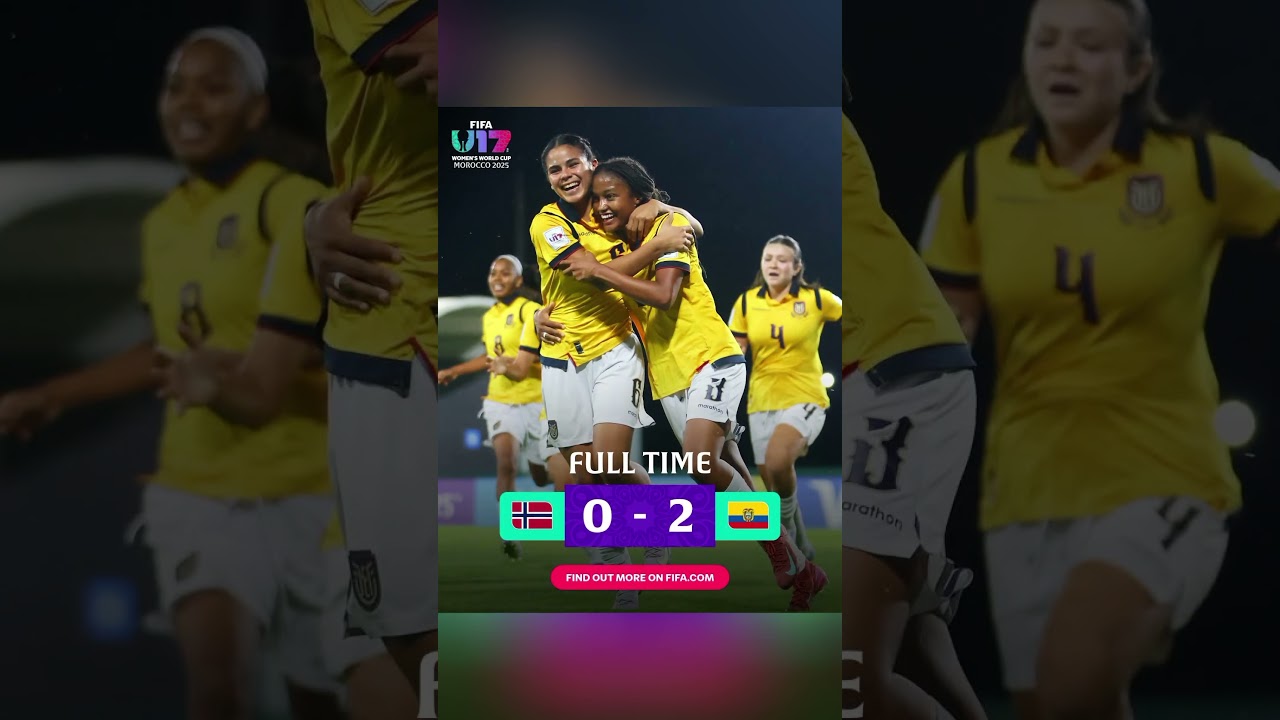 Ecuador defeated Norway at the 16th game of FIFA U17 Women's World Cup 2025 