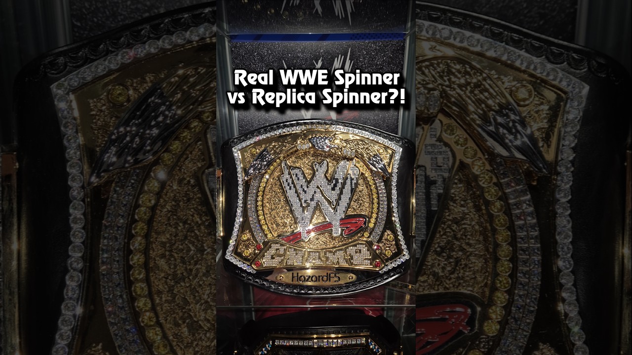 Real WWE Spinner Belt vs Replica WWE Spinner Belt 