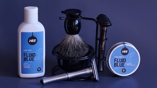 Набор для бритья мужской, by TM, чёрный и серебристый, мыло и крем Fluid Blue бритьё nomelike