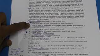 CA Final Auditing- Explanation on SA 260