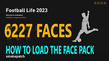 How to Load the 6227 Faces Pack to Football Life 2023