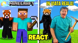 Nocivanu reactioneaza la MINECRAFT IN VIATA REALA cu Klorna