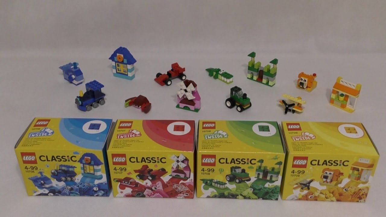 LEGO Classic 10706 10707 10708 10709 - YouTube