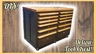 DIY Deluxe Tool Chest! Made from chainsaw milled lumber and scrap laminate flooring! by Adrian Woodworm 648 views 1 year ago 12 minutes, 52 seconds