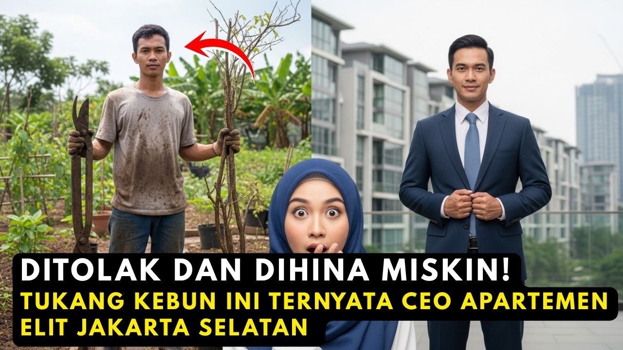 DIHINA MISKIN!! Tukang Kebun Dilarang Masuk Rumah, Ternyata Dia Anak Tunggal Pemilik Komplek Elite!