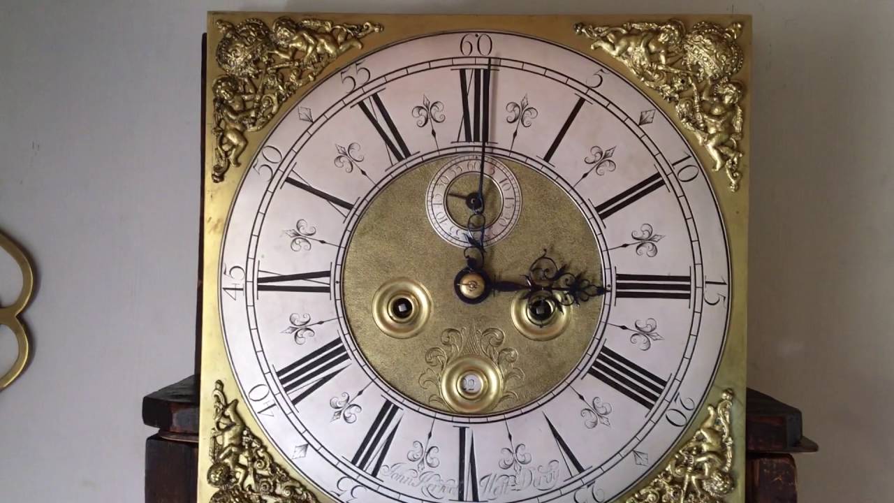 Early 18th Century Brass Dial Clock, By John Kerfoot, West Derby - YouTube