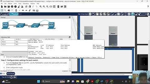 3.4.6 Packet Tracer - Configure VLANs and Trunking - Physical Mode