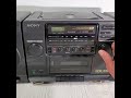 Vintage sony cfd440 cd cassette player amfm radio cassette boombox detachable