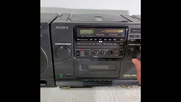 Vintage Sony CFD-440 CD Cassette Player AM/FM Radio Cassette Boombox Detachable
