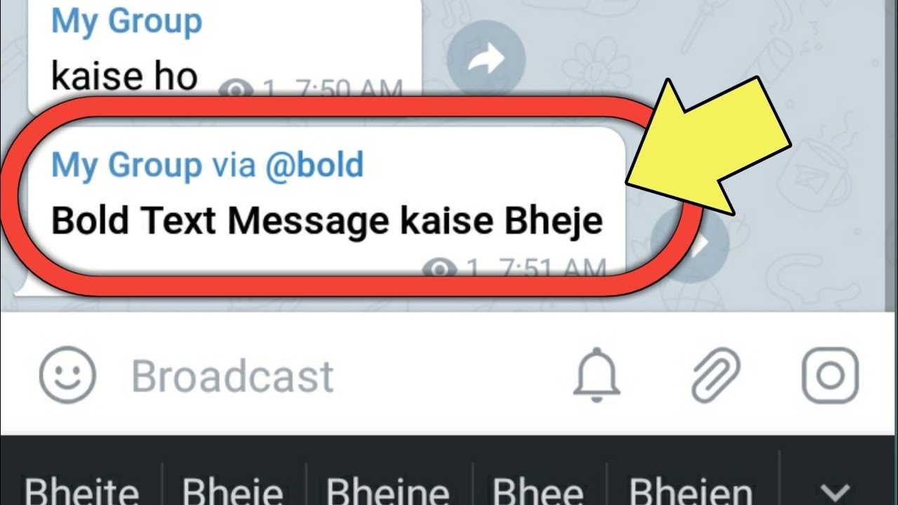 Telegram Bold Text | How To Send Message In Bold On Telegram App