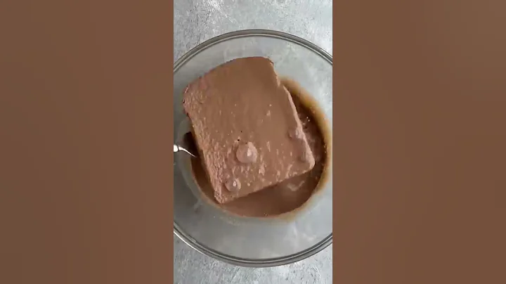 EGGLESS CHOCOLATE FRENCH TOAST 🤩 BEST RECIPE #shorts