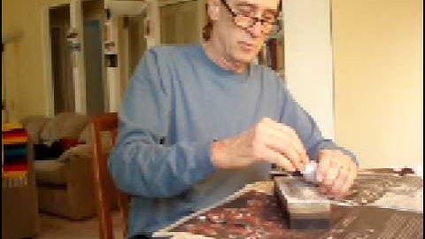 Sharpening the convex hair shear on the Norton 4000/8000 sharpening stone