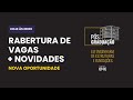 REABERTURA DE VAGAS DA PÓS - NOVA OPORTUNIDADE