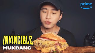 Invincible ASMR Mukbang with Zach Choi | Prime Video