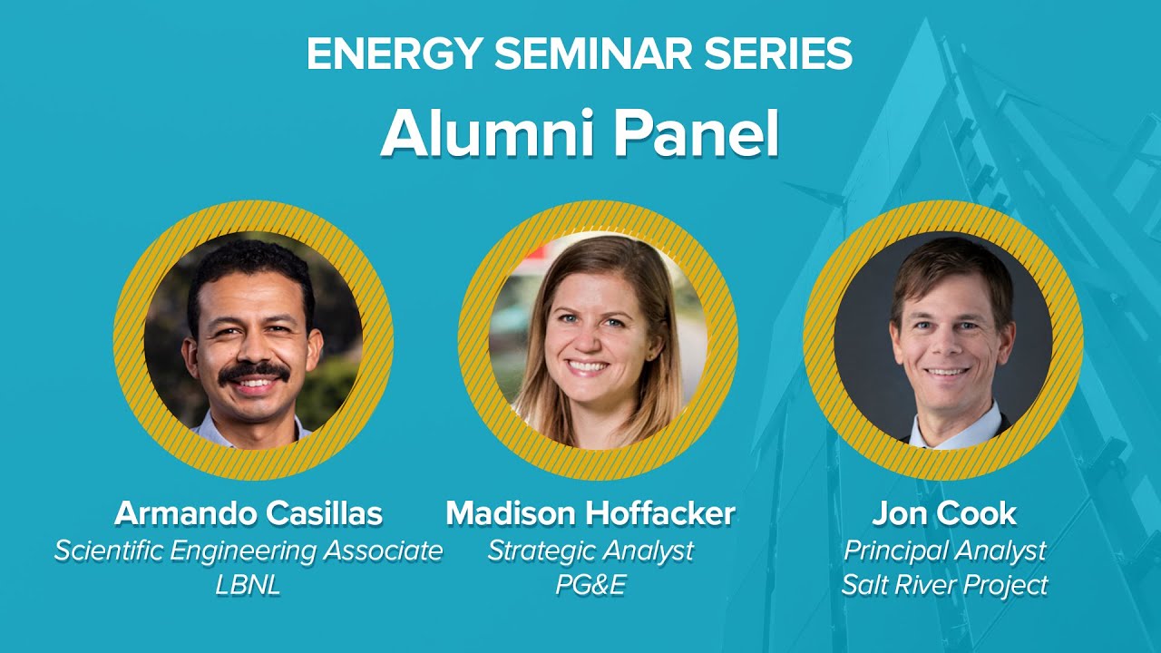 Energy Graduate Group Alumni Panel YouTube