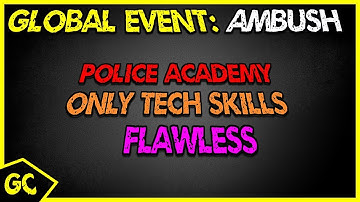 Police Academy Flawless Using Only Tech Wing Skills | The Division Global Event Ambush