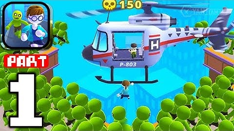 Helicopter Escape 3D - Gameplay Walkthrough Part 1 Tutorial Defeat Zombies (Android,iOS)