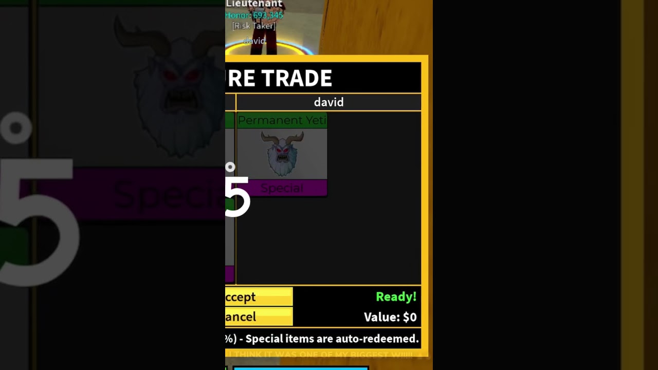 I did this Trade for Permanent Yeti! 😱