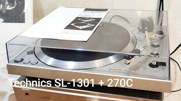 Technics SL-1301 with Technics EPC-270C working video s/n DA8427A227