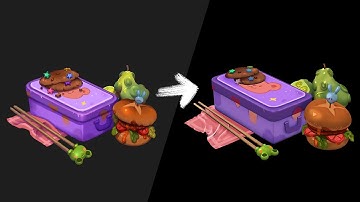 2D Illustration to 3D Model - Making a Hand Painted Lunchbox in Zbrush, Maya and Substance Painter