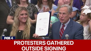 Gov. Abbott holds signing for 'Save Women's Sports Act'
