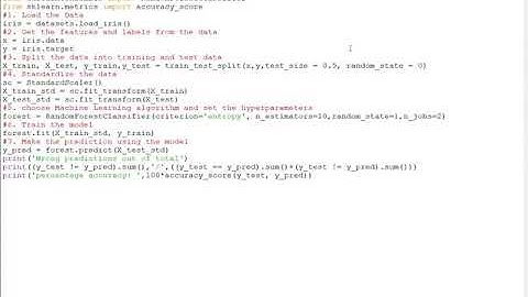 Random Forest using Scikit-learn on Iris dataset
