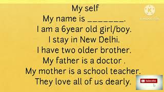 10 Line On My Self Class 1To 8