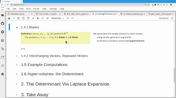 13 Wedge Product and Determinants