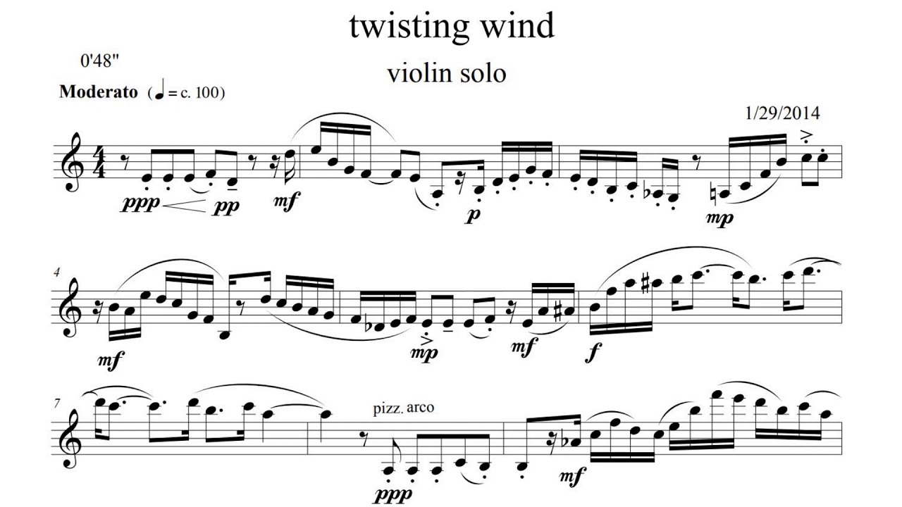 3. Interlude: Twisting Wind -- Contemporary violin solo