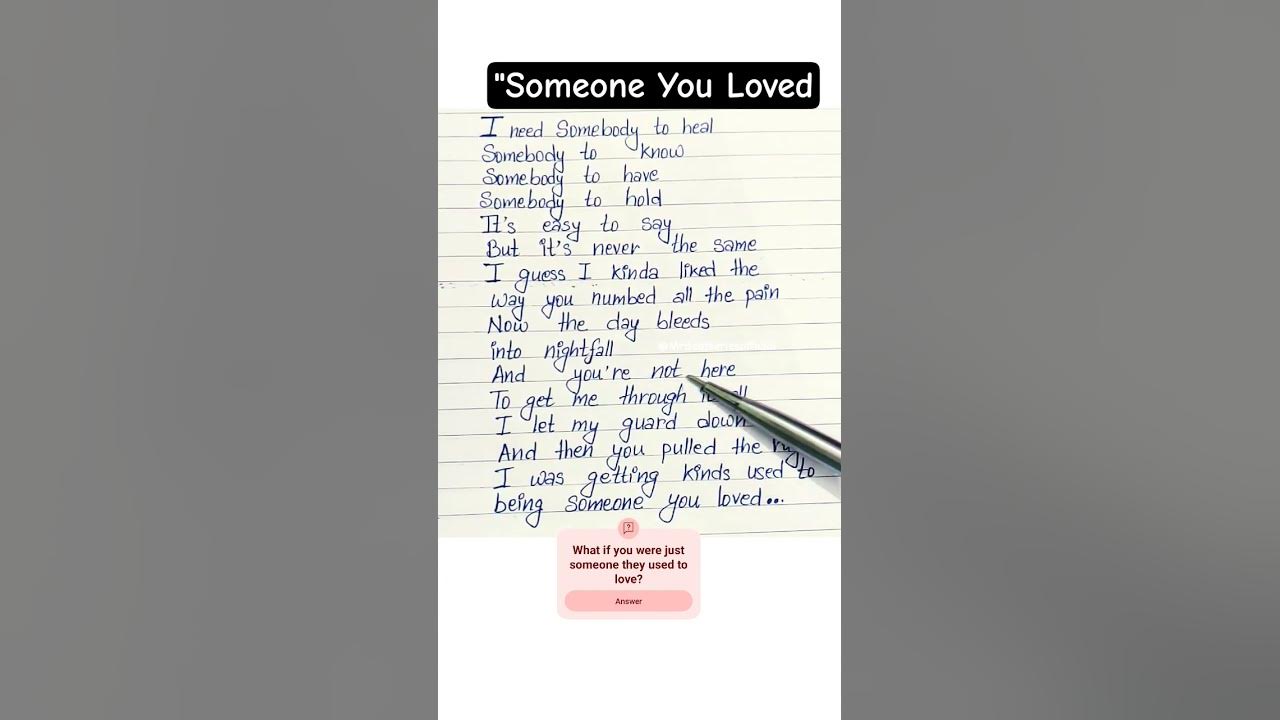 Someone You Loved 💔 Lewis Capaldi | Sad Heartbreak Lyrics | #shorts