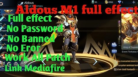 script aldous m1 full effect no password