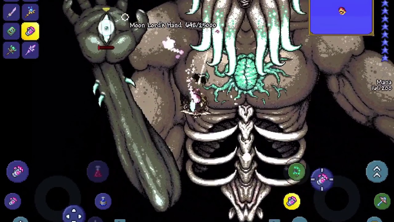 Terraria Moon Lord boss fight YouTube