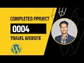 Complete WordPress Project 0004 Travel Agency Website.