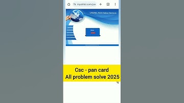 "CSC PAN Card 2025 में 